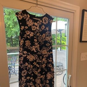 Floral Ann Taylor Shift Dress, Slightly Above the Knee